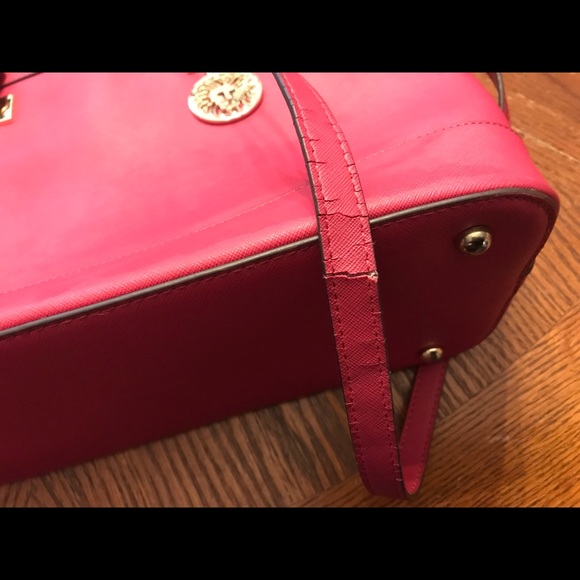 Pretty Anne Klein Hot Pink Double Strap Bag! - Picture 11 of 16
